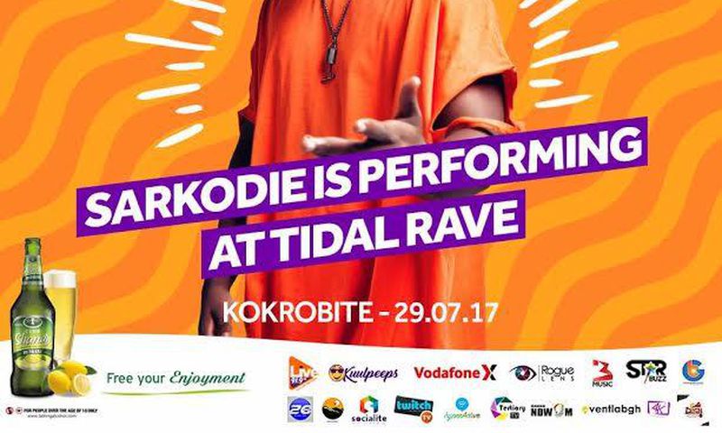 Sarkodie to perform at Tidal Rave '17