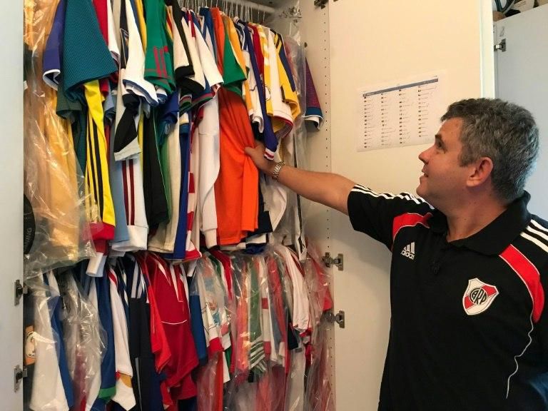 Maluf is never short of a football shirt