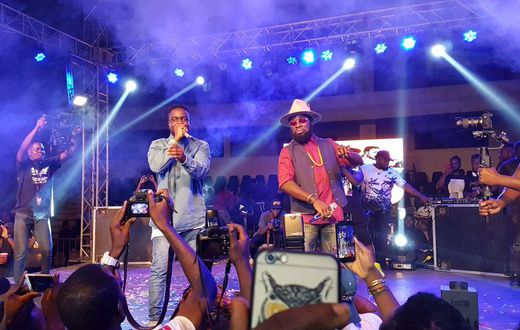 Sarkodie pulled a surprise at the Manifestivities concert