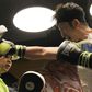 Chinese boxer Zou Shiming trains at a gym in Shanghai