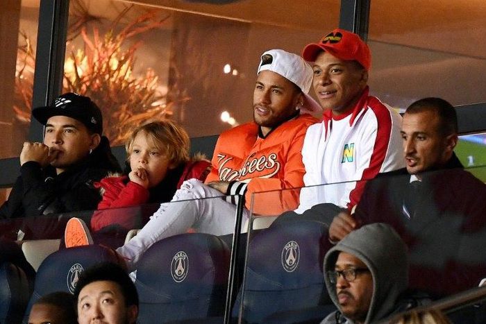 Neymar and Kylian Mbappe watched PSG's win over Toulouse at the weekend from the stands as they nursed injuries
