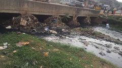 Current state of the Pelele bridge