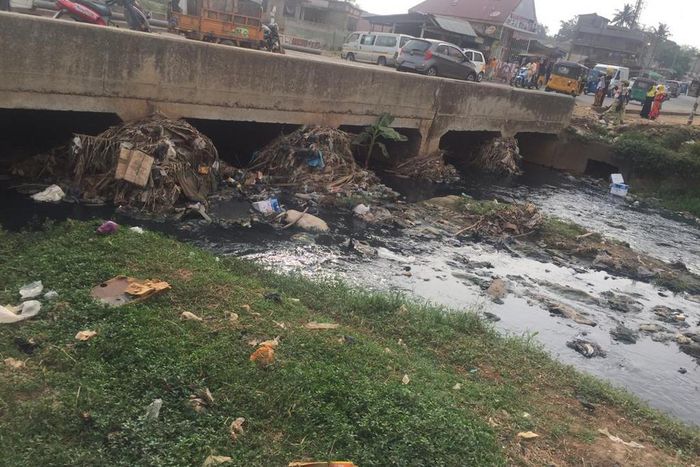 Current state of the Pelele bridge