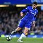 Chelsea's Brazilian-born Spanish striker Diego Costa passes the ball during the English Premier League match against Southampton at Stamford Bridge in London on April 25, 2017