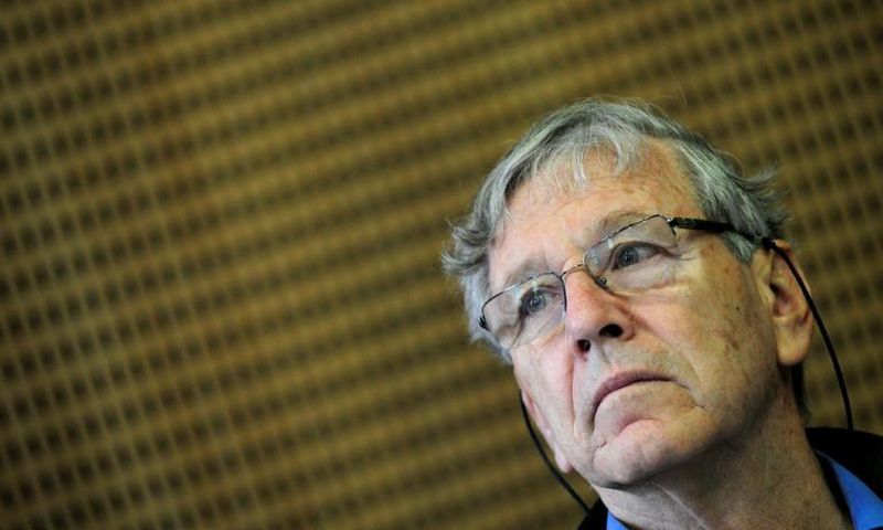 Israeli writer Amos Oz pictured on April 23, 2010 in Budapest