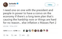 Sarkodie tweet