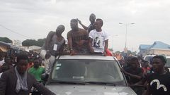 Maccasio and Medikal block major road in Tamale ahead of “Ninsala” album launch