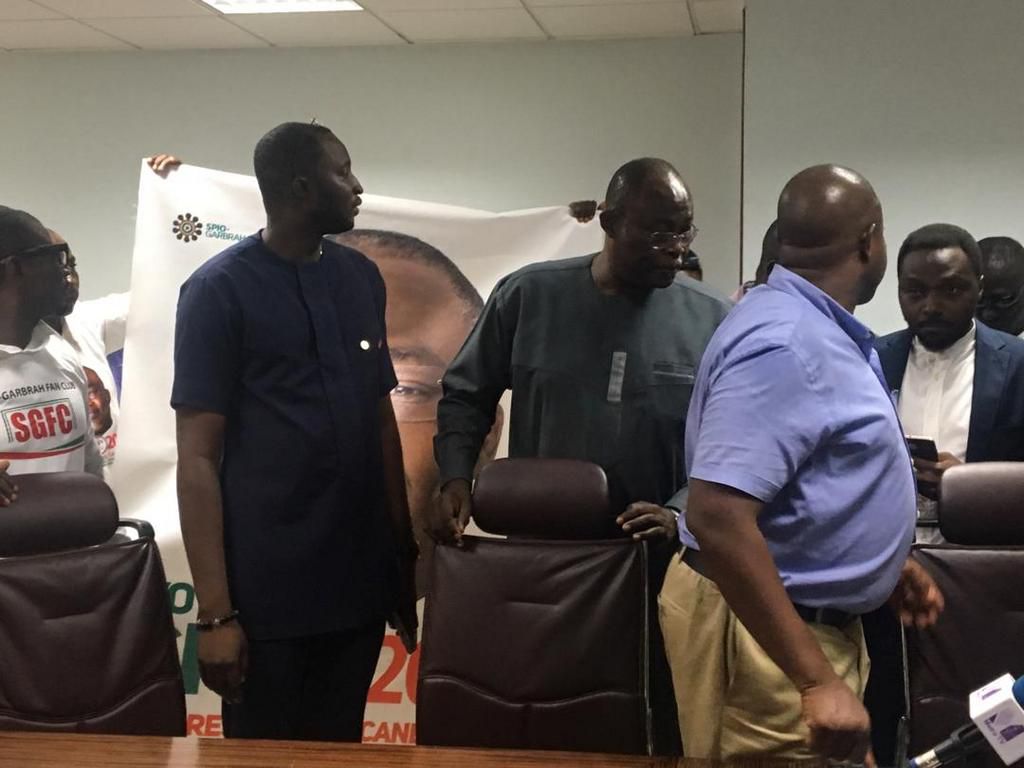 Spio Garbrah has officially filed his nomination