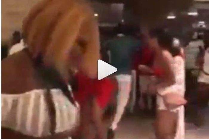 Viral video shows slay queens fighting over food at public event