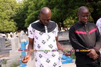 PHOTOS: Multimedia, KABA’s family visit late Asempa FM presenter’s tomb