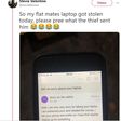 Thief writes annoying letter to student whose laptop he stole