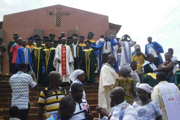 Catholic Bishop shares mass with people of Denkyira-Obuasi