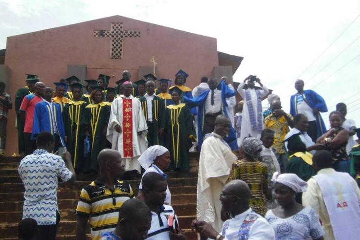Catholic Bishop shares mass with people of Denkyira-Obuasi