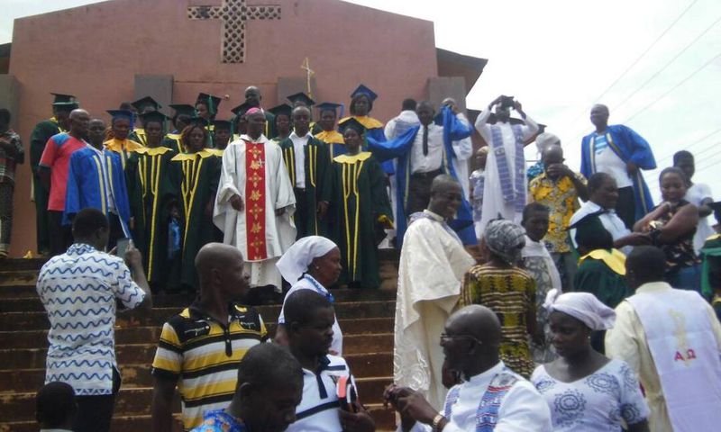 Catholic Bishop shares mass with people of Denkyira-Obuasi