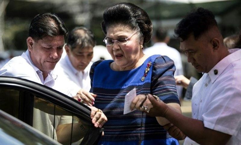 Former Philippine first lady and now congresswoman Imelda Marcos, who along with late husband Ferdinand was accused of plundering about $10 billion from state coffers in 20 years in power