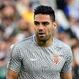 Monaco's Colombian forward Radamel Falcao warms up before the UEFA Champions League semi final second leg football match against Juventus May 9, 2017 at the Juventus stadium in Turin