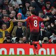 Juan Mata celebrates his goal against Fulham