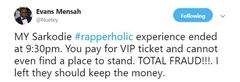 Rapperholic 2018 Tweet