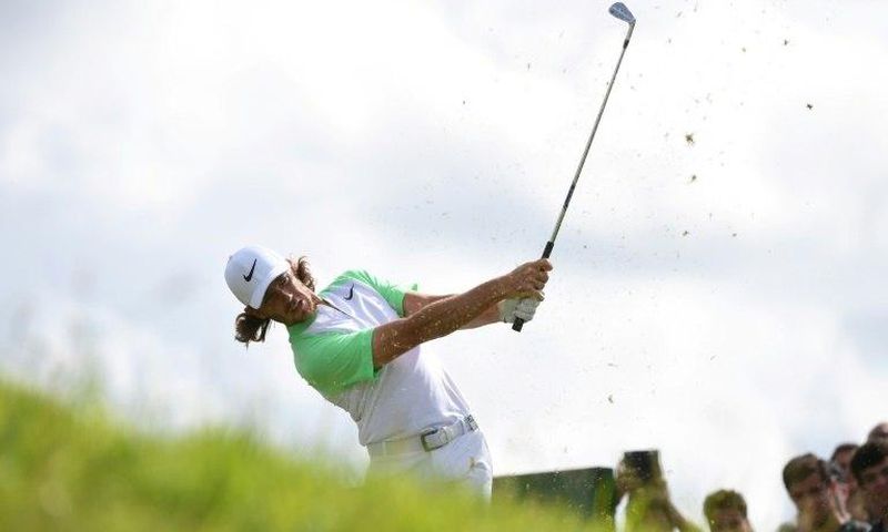 British player Tommy Fleetwood competes during the French Open on July 2, 2017