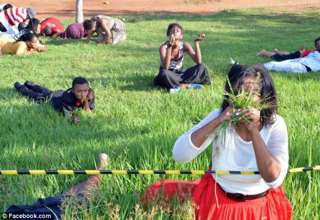 South African pastor makes congregation eat grass