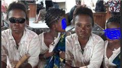 'Blind' beggar regains eyesight after she was threatened with tear-gas