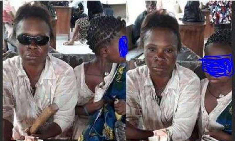 'Blind' beggar regains eyesight after she was threatened with tear-gas
