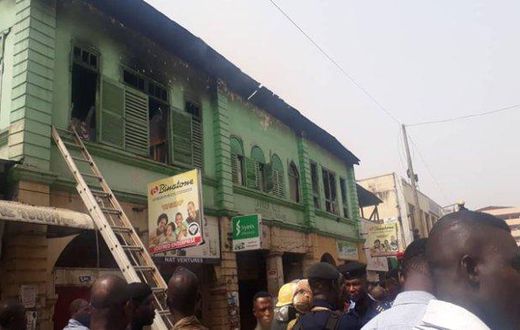 Fire guts Makola Market