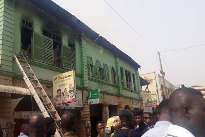 Fire guts Makola Market