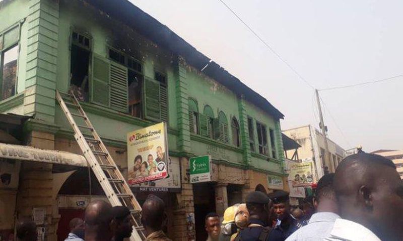 Fire guts Makola Market