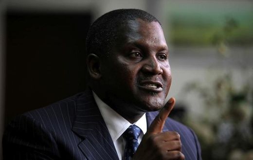 Founder and Chief Executive of the Dangote Group Aliko Dangote.