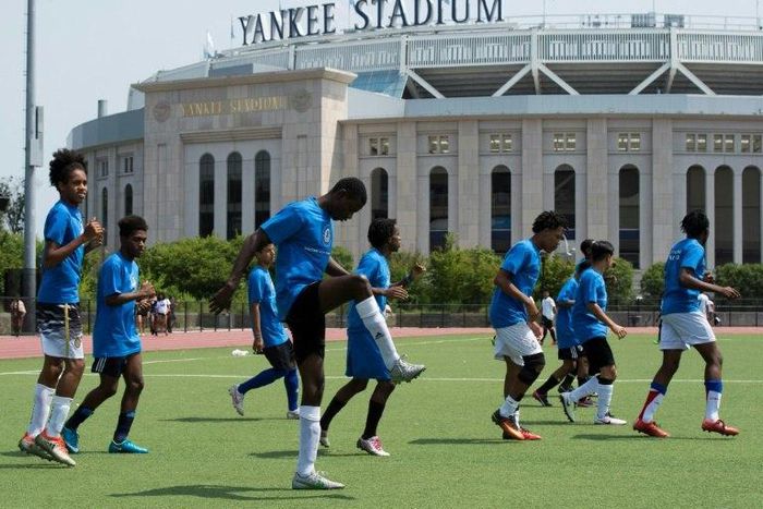 New York's most unlikely football league meets every Saturday in the Bronx. Its players are minors who arrived from Central America without their parents, with no documents and no money