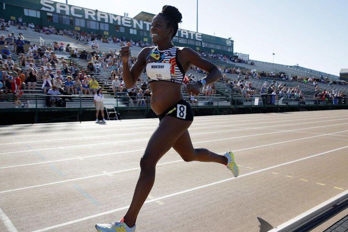 Alysia Montano runs in the Women's 800 Meter opening round during Day 1 of the 2017 USA Track & Field Championships at Hornet Satdium on June 22, 2017 in Sacramento, California. 