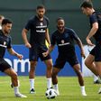 Chelsea's Ruben Loftus-Cheek (second left) backed England team-mate Raheem Sterling's (second right) stance on racist abuse