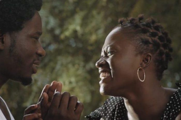 Mr Eazi and Fella Makafui in "Tilapia" short film
