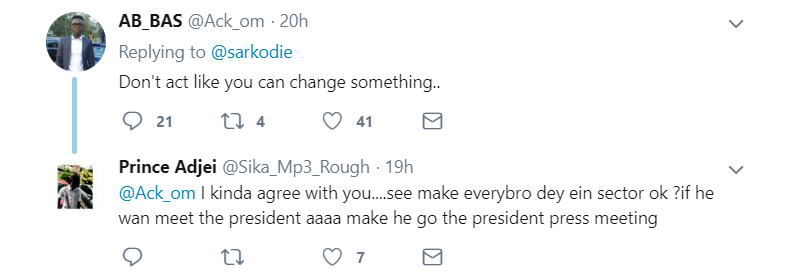 Sarkodie Twitter comment