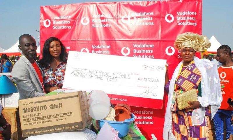 Vodafone congratulates best female farmer