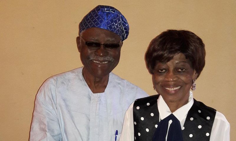 Proffessor Nwagwu and hs wife... 55 years married