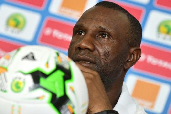 Florent Ibenge, coach of CAF Confederation Cup finalists V Club from the Democratic Republic of Congo