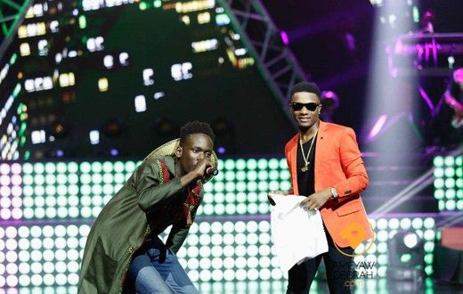 Wizkid and Mr Eazi at the Ghana Music Awards