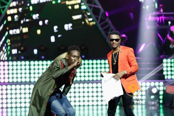 Wizkid and Mr Eazi at the Ghana Music Awards