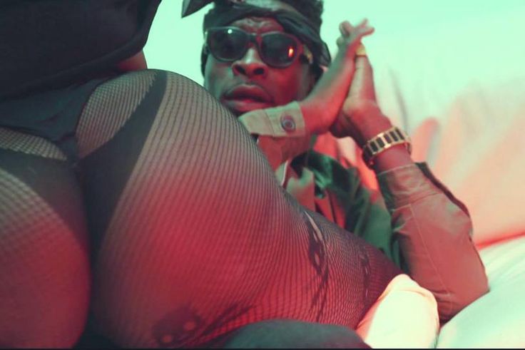 A vixen twerking on Shatta Wale in "Bumper" music video