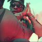 A vixen twerking on Shatta Wale in "Bumper" music video