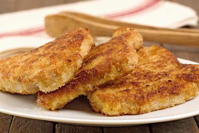 Breaded pork chops