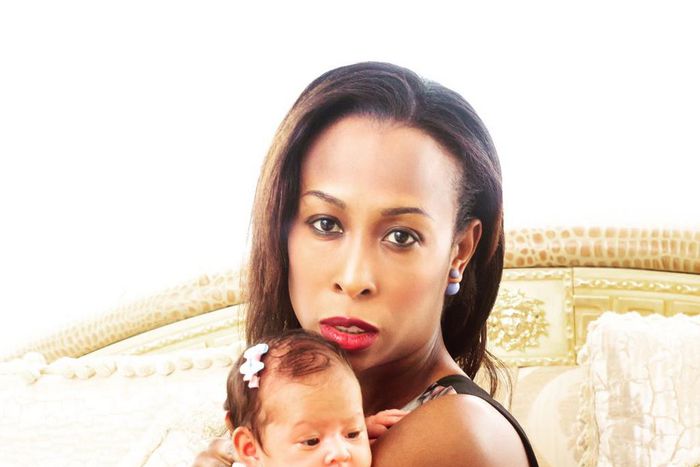 Anne Welsh and her baby.