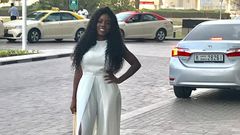 Nana Aba Anamoah on vacation in Dubai