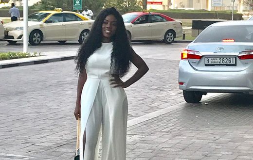 Nana Aba Anamoah on vacation in Dubai