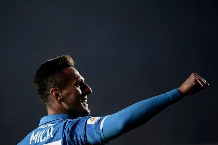 Arkadiusz Milik scored his fifth goal this season for Napoli.