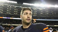 Jay Cutler, pictured in 2016, was released by the Chicago Bears in the offseason and retired to take a television job with Fox Sports
