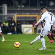 Cristiano Ronaldo scored his 11th Serie A goal this season.