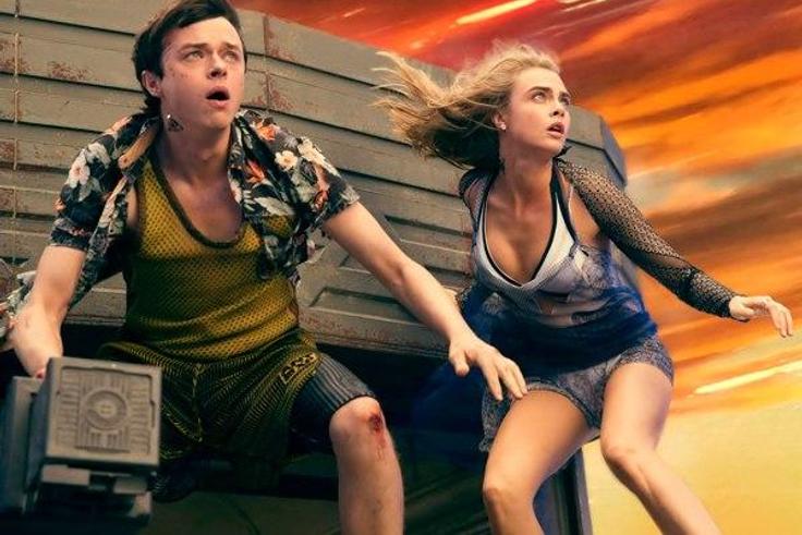 Dane DeHaan as Major Valerian, and Cara Delevingne as Sergeant Laureline both star in Valerian and the City of a Thousand Planets with mixed results